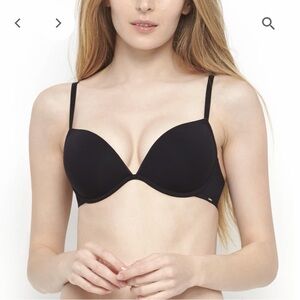 BeMe New York  Black Light Push-Up Plunge ConvertibleBra w/Underwire 36C.    NWT